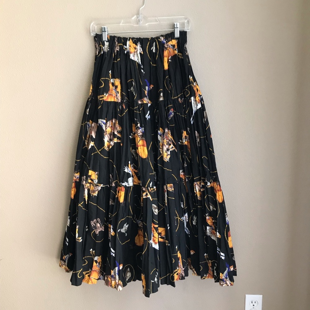 Vintage Shelbi Ranch Western Full Skirt S/M/L